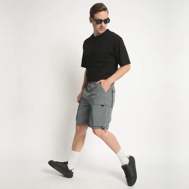 Men Regular Fit Cargo Shorts - Görsel 5